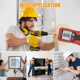 Montage detector - Wandscanner Studfinder - Multifunctioneel LCD-display - Grijs