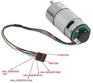 Motorreductiemotor 12/24v 37 mm 200 rpm