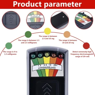 Mrs. Jones EMF-meetapparaat handheld - zwart