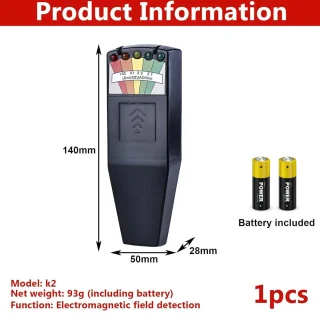 Mrs. Jones EMF-meetapparaat handheld - zwart