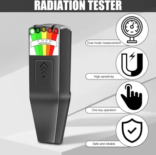 Mrs. Jones EMF-meter 5-LED Gaussmeter (zwart)