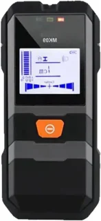 Muurdetector kabelzoeker metaaldetector met lcd-display, zwart