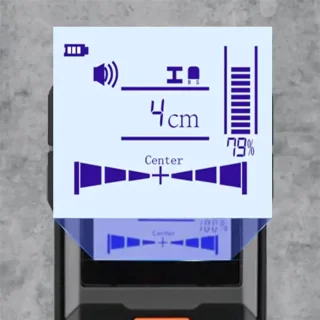 Muurdetector - metaaldetector kabeldetector - zwart