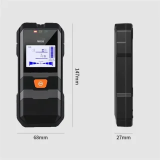 Muurdetector - metaaldetector kabeldetector - zwart