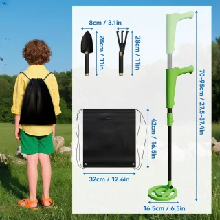Wat vinden we goed aan de NAIZY Kinder Metaaldetector Set Groen