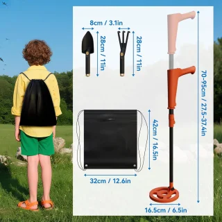 Wat vinden we goed aan de NAIZY Kinder Metaaldetector Set Oranje