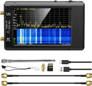 Netwerkanalysator spectrum analyzer zwart