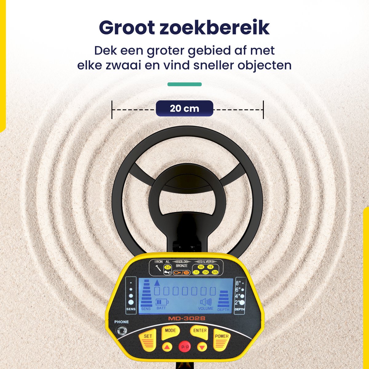 Wat vinden we goed aan de ODESSEY Falconer Metaaldetector Starterset