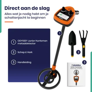 ODESSEY Junior Huntsman Metaaldetector Starterset