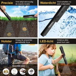 ODESSEY Metaaldetector Adventurer met Pinpointer