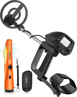 ODESSEY Metaaldetector Explorer Zwart met Pinpointer