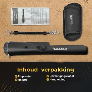 ODESSEY Pinpointer Zwart Waterdicht