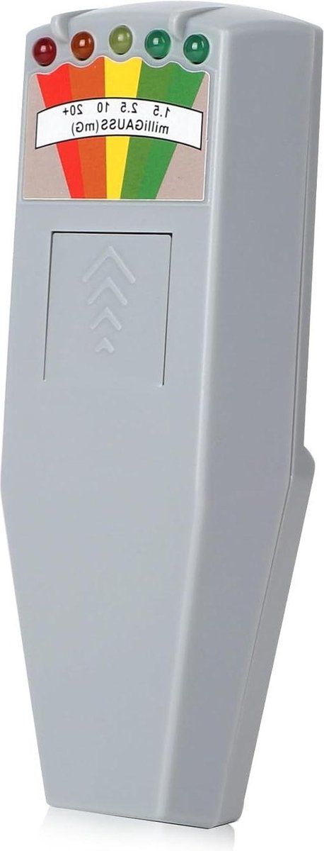 De Paranormale 5 LED EMF Ghost Hunting Detector grijs in één oogopslag