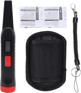 Pinpointer detector 25 cm zwart rood
