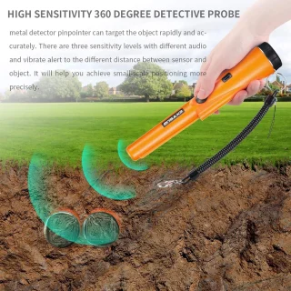 Pinpointer Metaal Detector Professioneel Oranje