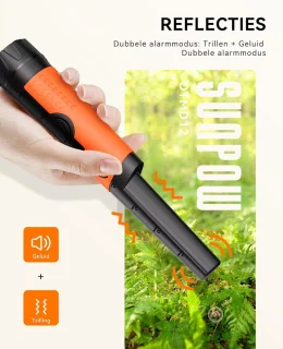 Pinpointer Metaaldetector Waterdicht 360° Gevoelige Detectie