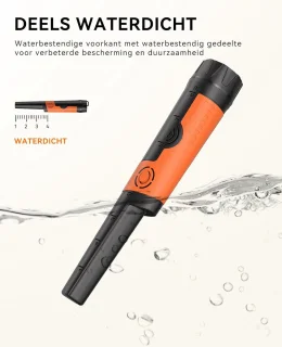 Pinpointer Metaaldetector Waterdicht 360° Gevoelige Detectie