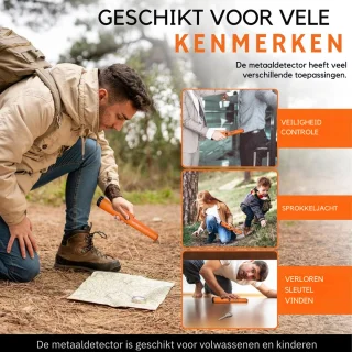 Pinpointer Metaaldetector Waterdicht Oranje