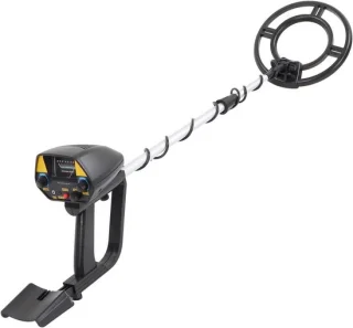 Professionele metaaldetector goudzoeker met 10 inch spoel, zwart