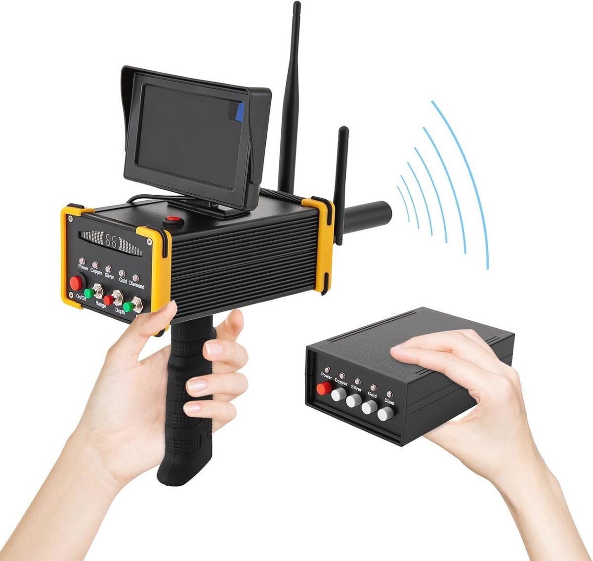 De Professionele Metaaldetector Handheld 99m in één oogopslag
