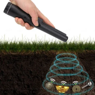 Professionele Pinpointer Metaaldetector Zwart