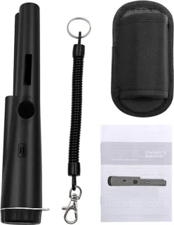 Professionele Pinpointer Metaaldetector Zwart