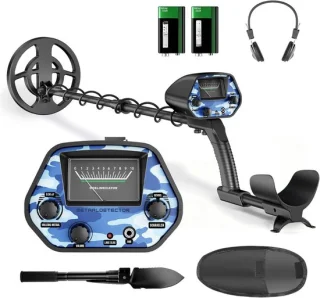 QIN® professionele metaaldetector - zwart/blauw