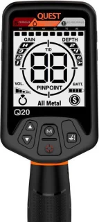 De Quest Q20 Metaaldetector in één oogopslag