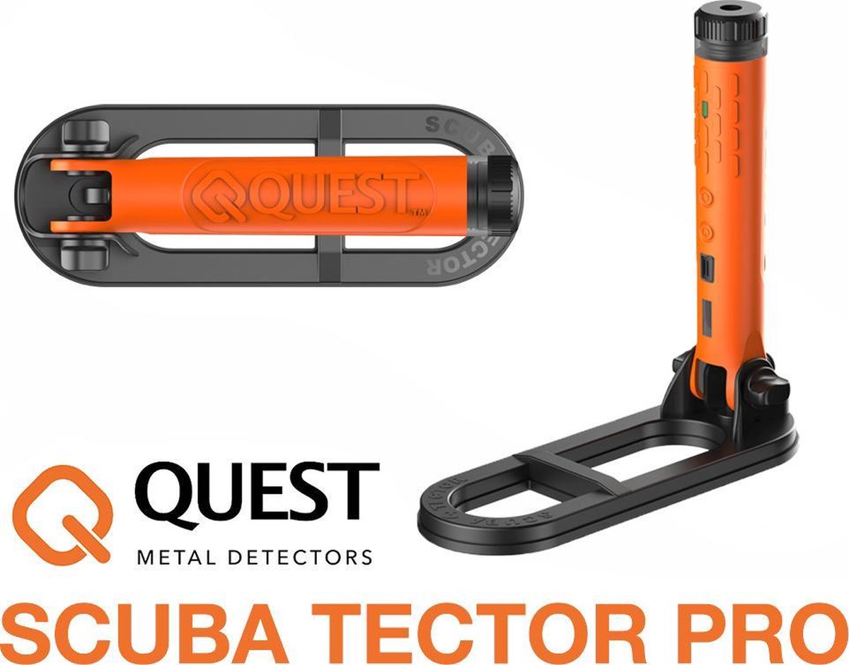 De Quest Scuba Tector Pro metaaldetector in één oogopslag