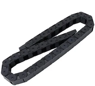 R38 Kabel-sleepketting Open Brugtype 18x25mm Nylon Zwart 1m