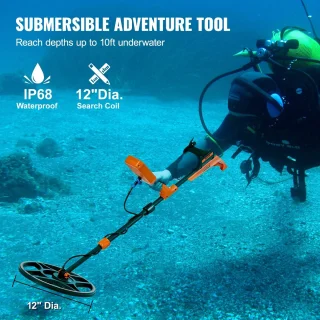 RM Store® Professionele Oplaadbare Metaaldetector Zwart/Oranje