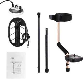 Schatzoeker Metaaldetector - 11" & 5" coils - Zwart