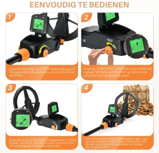 Wat vinden we goed aan de SNJY® Kinder-metaaldetector Ø18 cm Zwart