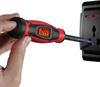 Spanningdetector pen testschroevendraaier 20 cm rood