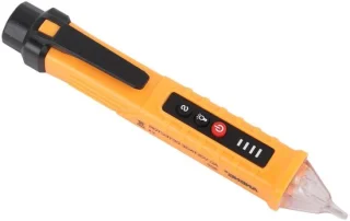 Spanningsdetector pen - meetpen tester - 17 cm - geel