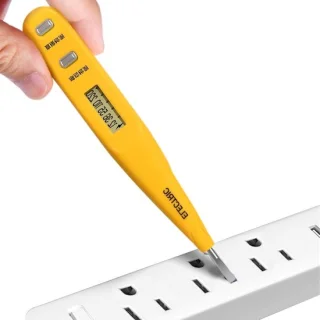 Spanningstester schroevendraaier 13 cm grijs