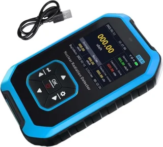 Stralingsdetector blauw