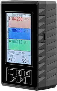 Stralingsdetector emf-meter zwart