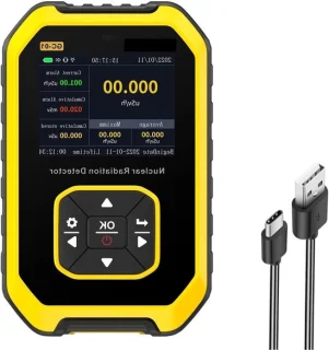 Stralingsdetector geigerteller monitor zwart