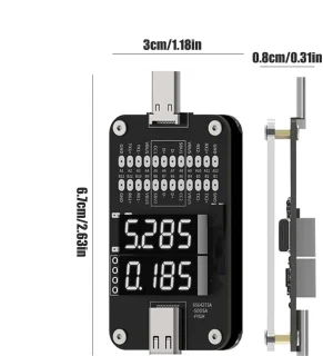 Stroomtester en spanningsmeter Type C