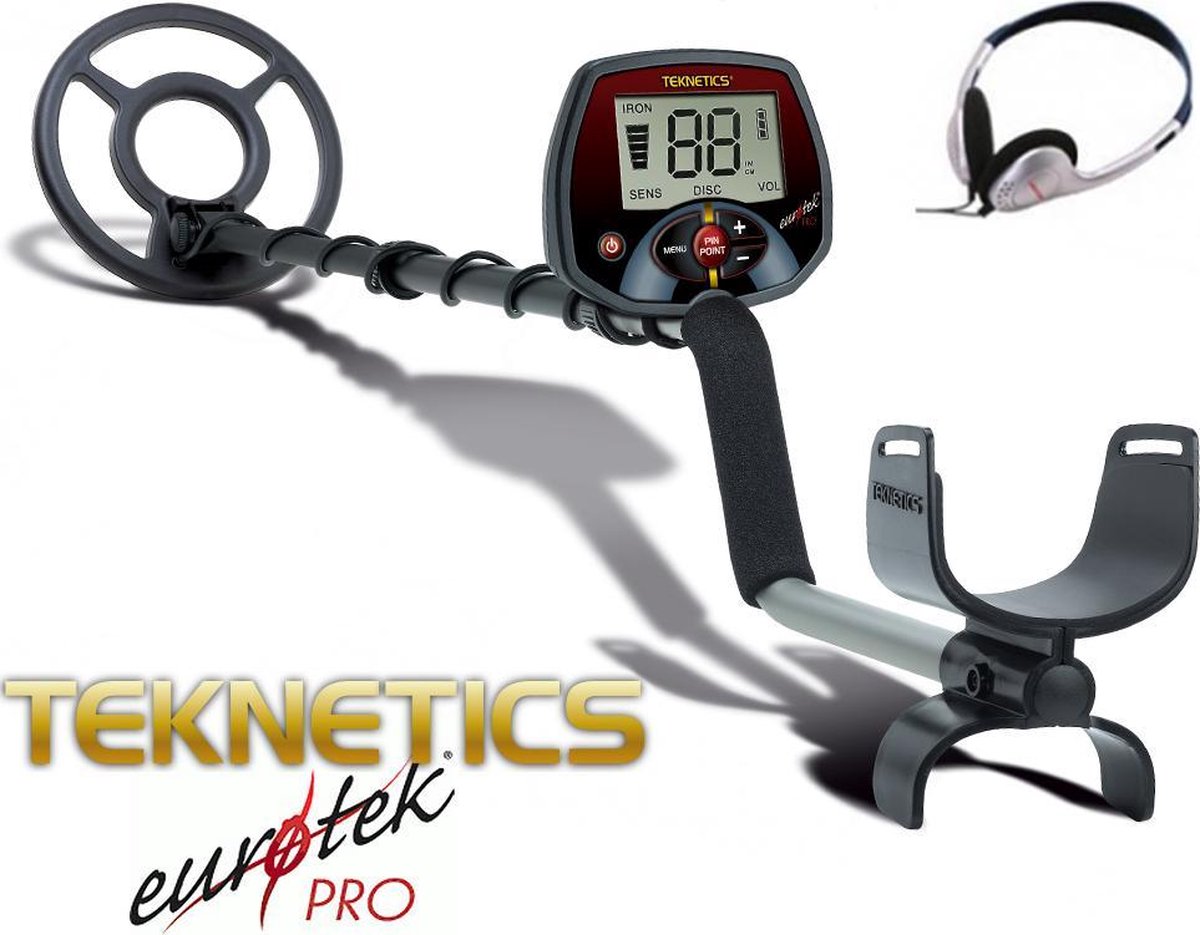De Teknetics Eurotek Pro metaaldetector in één oogopslag