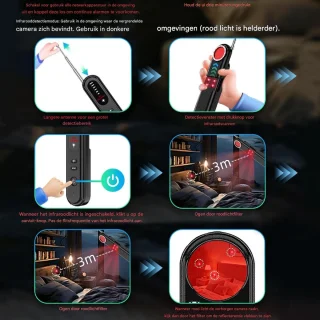 Tovbmup Spy Detector - Verborgen camerazoeker