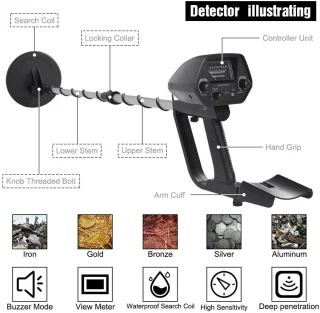 TrendWave Treasure Hunter Ondergrondse Metaaldetector