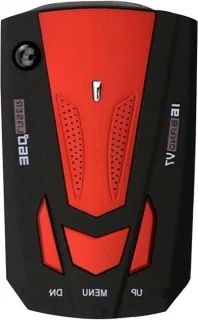 Twee-in-een auto radar detector met gps, rood