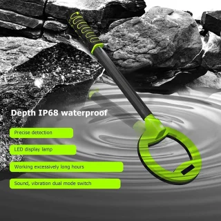 Underwater Metal Detector IP68 Waterproof Handheld ABS Housing for Diving