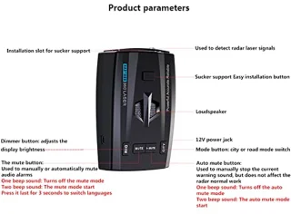 Universal 12V Car Radar Detector
