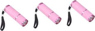 UV zaklamp set - 3 stuks - roze