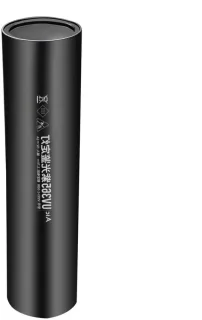 UV zaklamp valuta - 2 x 8,5 cm - zwart