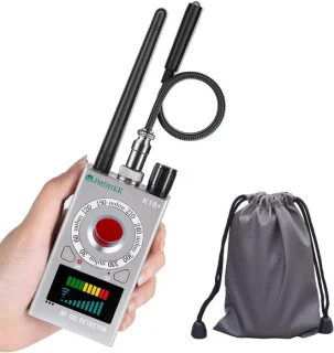 Verborgen camera detector 10 cm zilver