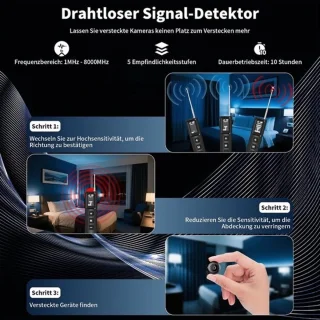 Verborgen-cameradetector Signaaldetector